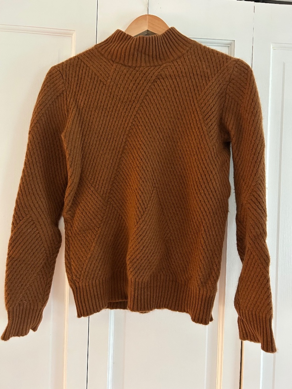 Overland Cashmere Lydia Sweater - Mustard Color - Soft, Cushy, Warm